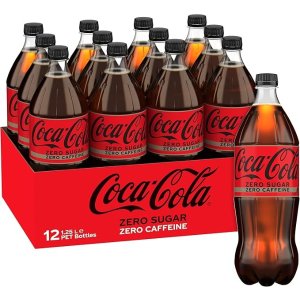 Coca cola零糖不含咖啡因软饮料多瓶装 12 x 1.25L