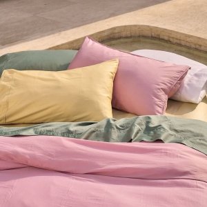 Myer高颜值床品特卖！Linen House糖果色套装$85