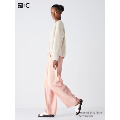 直筒阔腿牛仔裤