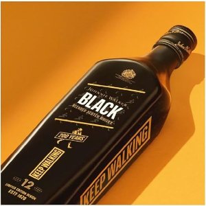 Johnnie Walker黑色 200 年限量版设计威士忌 700ml