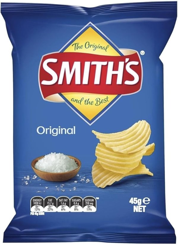 Smiths Crinkle 原味薯片 18 x 45 克