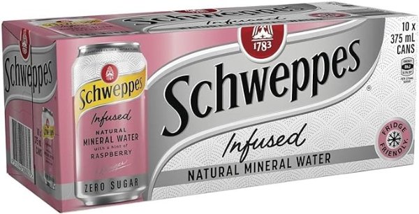 Schweppes 莓果气泡水 375 ml (Pack of 10)