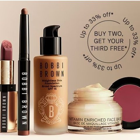 全场6.7折! 套装也参加!Bobbi Brown 限时买3免1⏱️卸妆油400ml仅$90 低于200ml价