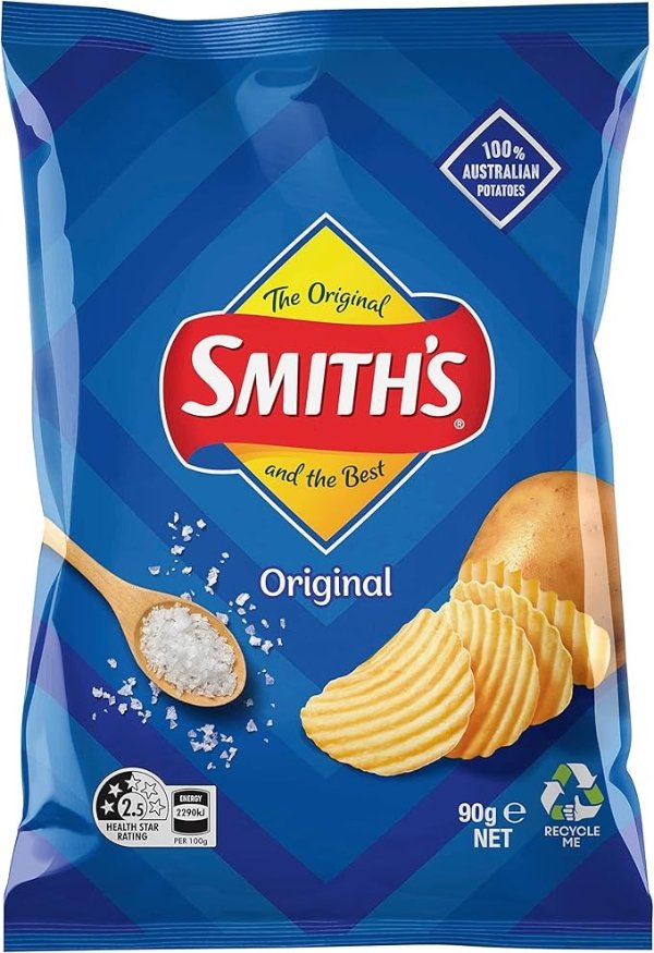 Smith's Crinkle Cut Original Potato Chips 90 g