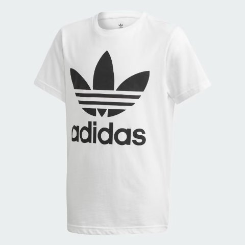 Adidas上波$36大童款三叶草T恤