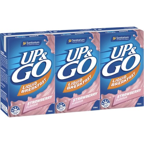 Up&Go 草莓味液体早餐 3 Pack