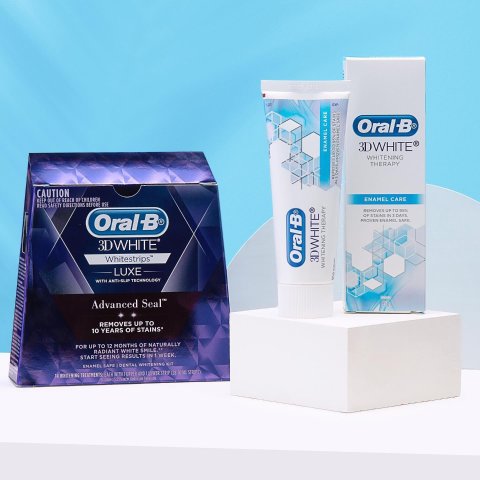 3.7折起 3D美白牙贴$19Oral-B 口腔护理专场 电动牙刷$21起，牙膏$2