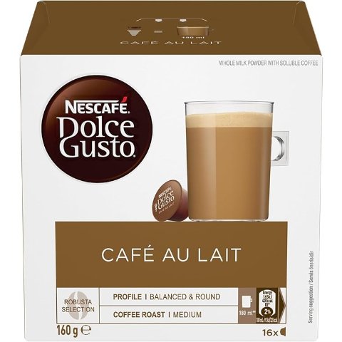  Dolce Gusto Café Au Lait 咖啡胶囊 3x16 粒（48 粒，3 包）