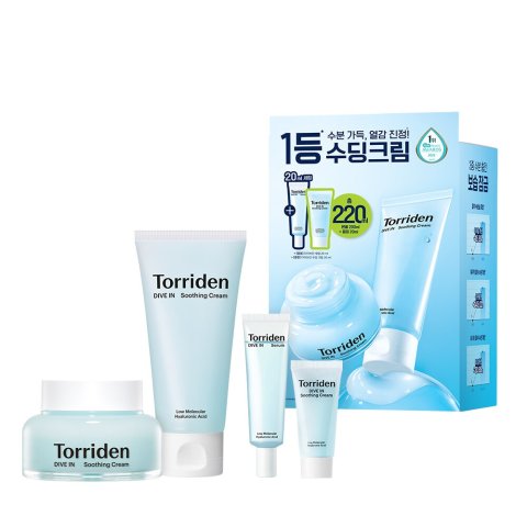 Torriden Dive-In 舒缓霜 100ml 双支装 (+舒缓霜 20ml+精华液 20ml)