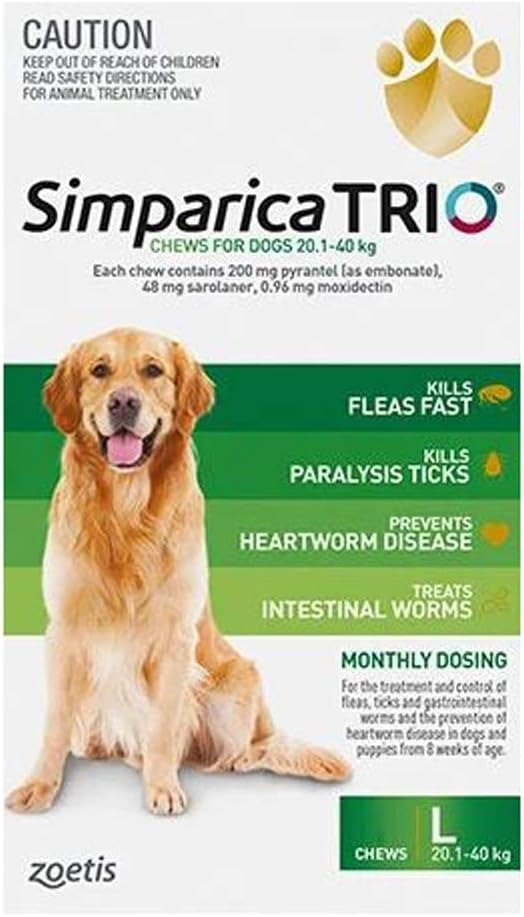 Simparica Trio 驱虫咀嚼片 6次装
