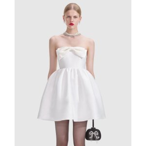 self portrait蝴蝶结抹胸礼裙