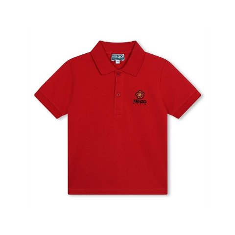 刺绣棉质 POLO 衫（6 岁 - 12 岁）