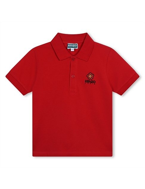 刺绣棉质 POLO 衫（6 岁 - 12 岁）