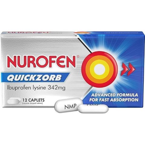 Quickzorb 布洛芬赖氨酸 342mg 12粒