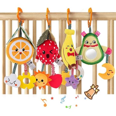 悬挂水果摇铃玩具