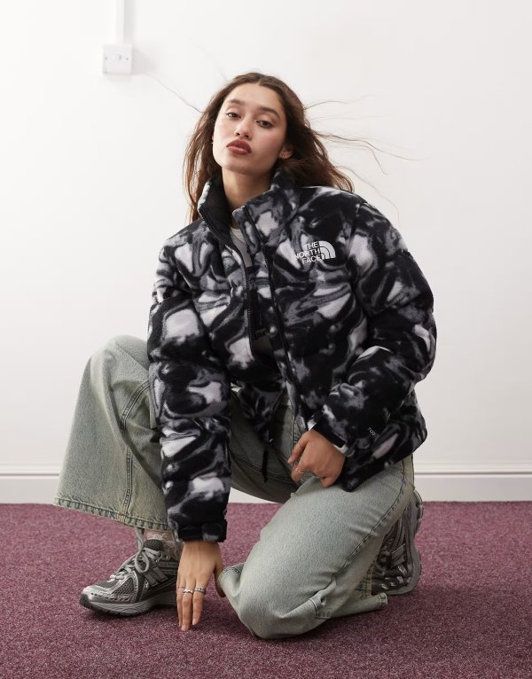 Retro Nuptse 印花面包服