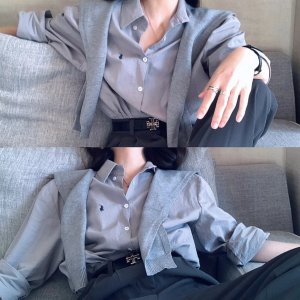 Polo Ralph Lauren好看！爱穿！灰色衬衫
