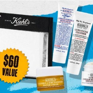 Kiehl's 科颜氏 好价来喽✨套装7折+叠送$60礼！