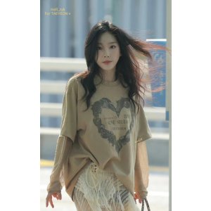 Acne Studios泰妍同款假两件T恤