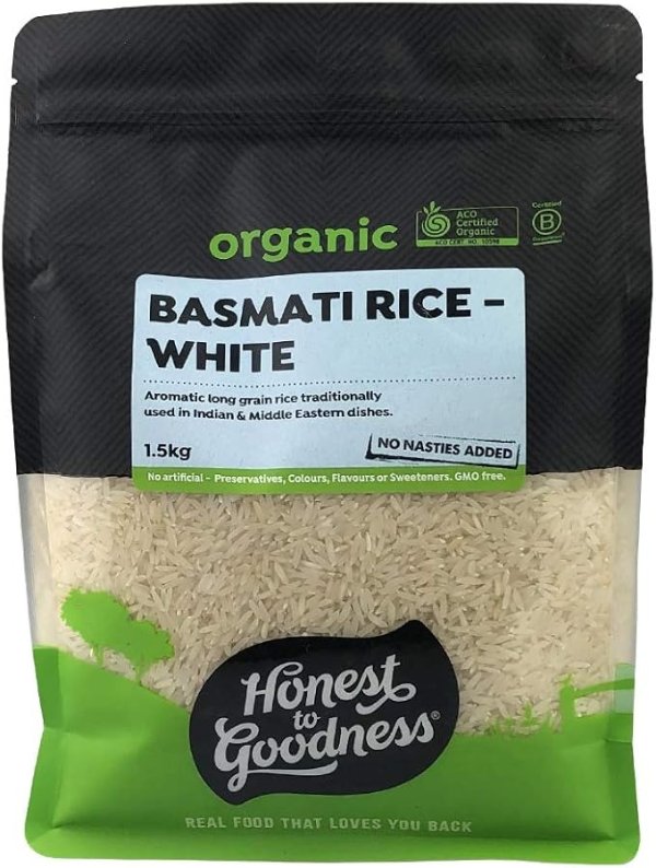 Honest to Goodness 有机白巴斯马蒂大米 1.5kg