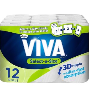 VIVA 纸巾, 12 Count (Pack of 1)