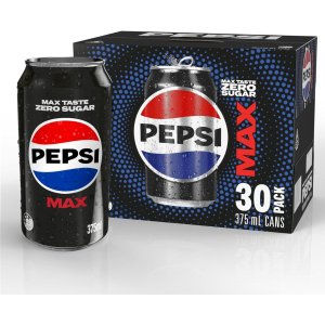 Pepsi 百事可乐热卖 经典、无糖可乐30罐375ml$22
