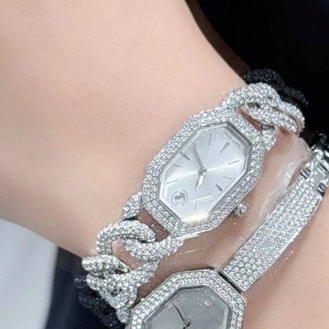 Symbolica Star watch Swiss Made, Star, Leather strap, White