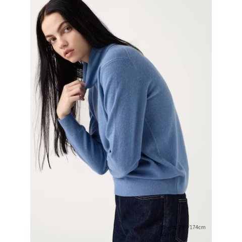 【関税&送料込】JW ANDERSON Sweaters Blue MEN'S JW ANDERSON SOUFFLE YARN GRADATION CREW NECK SWEATER