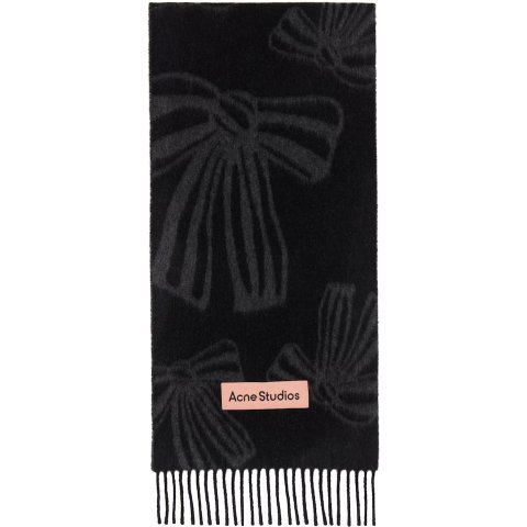 蝴蝶结羊绒围巾