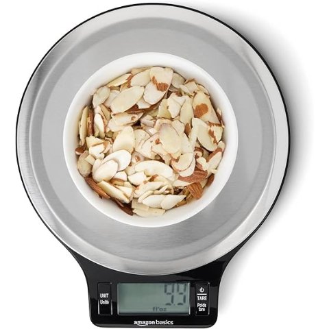 Amazon Basics 厨房电子秤 4.9kg 黑色