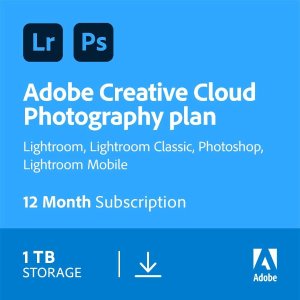 Adobe Creative Cloud Photography 12月订阅(PS+LR) 带 1TB 云存储
