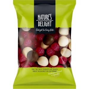 Nature's Delight 零食热卖，收巧克力、坚果干、牛奶糖