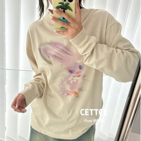 奶白色兔兔卫衣@CETTCE