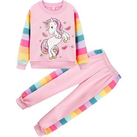 Zarmfly 女童睡衣套装 长袖2件套