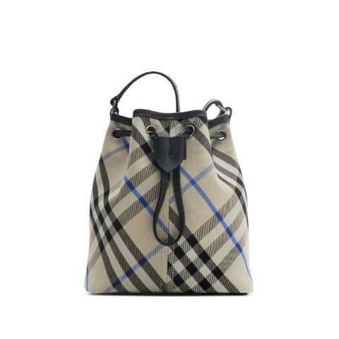 格纹迷你水桶包