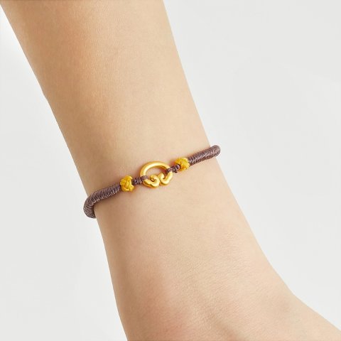 文化祝福999黃金祥云手链