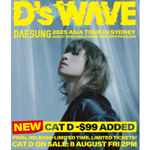 $99！！就看Bigbang 姜大声《D's WAVE》悉尼站场