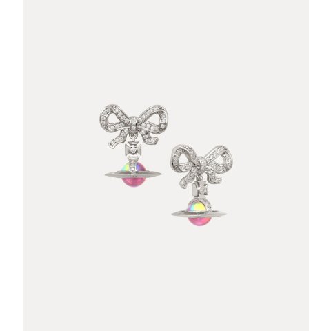 蝴蝶结幻彩Orb耳钉