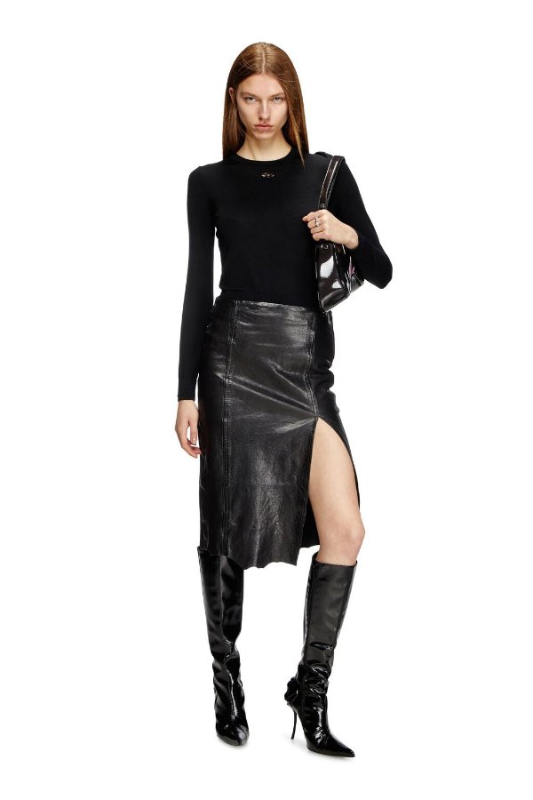 m-alinesa 黑色长袖上衣