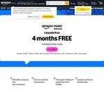  Music Unlimited 4个月免费！