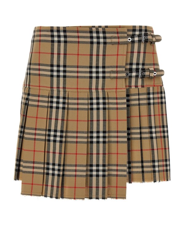 格纹百褶裙 女款