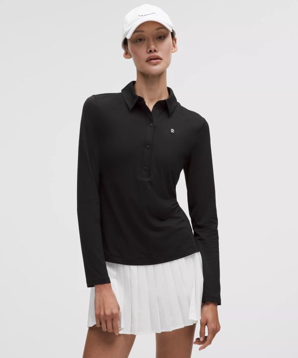 Quick-Dry 长袖Polo衫