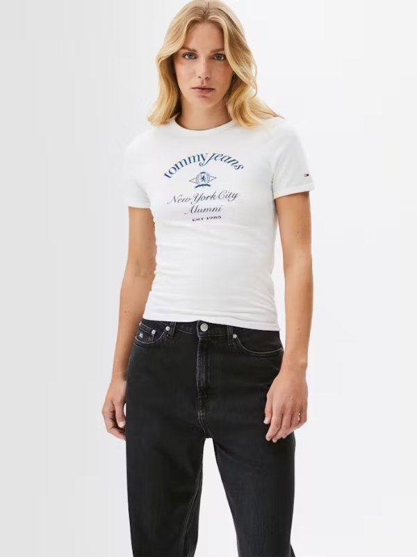 Slim Crest NYC Ringer短袖T恤