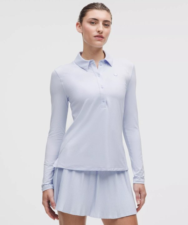 Quick-Dry 长袖Polo衫