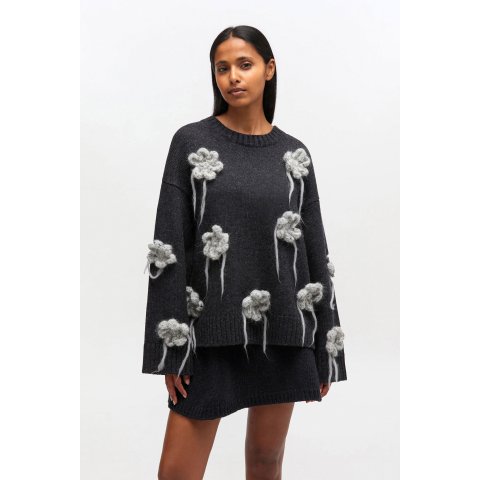 花朵毛衣
