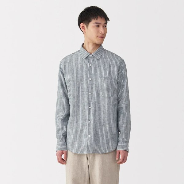 Washed Linen 长袖衬衫