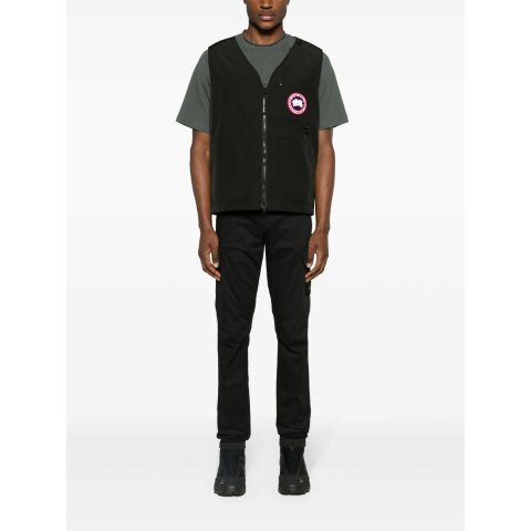 Canada Goose标贴拉链马甲