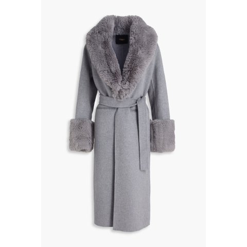 羊毛混纺长款大衣