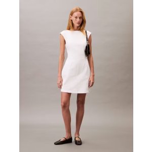 Open Back 连衣裙 短袖