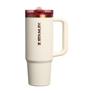 折叠吸管保温杯 奶油玫瑰金 30oz